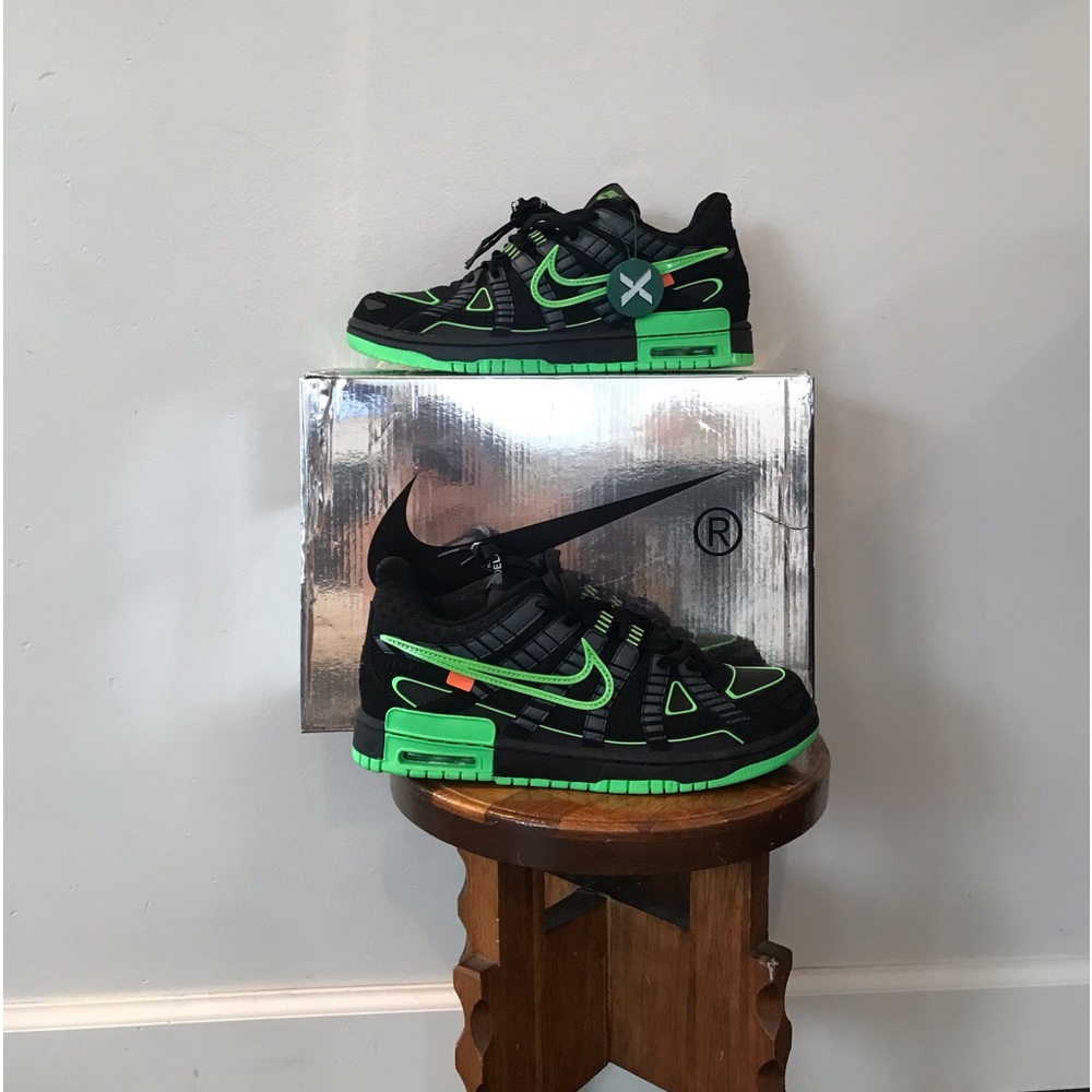 Size 8- Off-White Nike Rubber Dunk Green Strike!